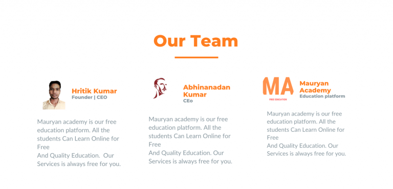 About us 4 Home | Our team of mauryan academy